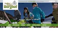 Desktop Screenshot of berghof-innerkrems.at