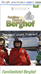Mobile Screenshot of berghof-innerkrems.at